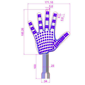 Taidacent แผ่นฟิล์มบางยืดหยุ่นได้สำหรับการ<span class=keywords><strong>วัด</strong></span><span class=keywords><strong>ความ</strong></span>แข็งแรงของที่จับหุ่นยนต์แรงจับสวมใส่ด้วย<span class=keywords><strong>มือ</strong></span>ของหุ่นยนต์ - Product Image 2