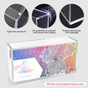 กล่องอะคริลิคใสแบบกำหนดเอง ซ้อนกันได้ <span class=keywords><strong>หนา</strong></span> 8+5 มม. สำหรับกล่อง Prismatic Evolutions SPC พร้อมฝาปิดแม่เหล็ก - Product Image 2