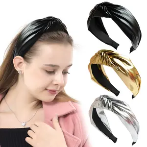 pink suede leather cat ears ribbon hairband headband wholesale teenage girl hair accessory