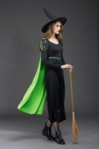 Gran oferta, juego <span class=keywords><strong>de</strong></span> fiesta <span class=keywords><strong>de</strong></span> Halloween, disfraz <span class=keywords><strong>de</strong></span> Cosplay, <span class=keywords><strong>mago</strong></span> <span class=keywords><strong>de</strong></span> <span class=keywords><strong>Oz</strong></span>, <span class=keywords><strong>bruja</strong></span> malvada, vestido <span class=keywords><strong>de</strong></span> mujer con capa - Product Image 6