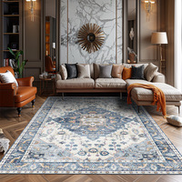 Benyi Carpet Luxury Persian Style Non Slip Backing Printed High Quality Carpet Room Area Rugs Waterproof Carpet For Living Room