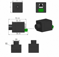 Module de caméra thermique avec sortie RJ45, caméra IP 256/384/640, port Ethernet et entrée/sortie d'alarme, module thermique industriel