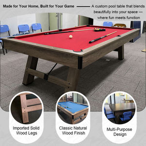 Mesa <span class=keywords><strong>de</strong></span> <span class=keywords><strong>Billar</strong></span> Moderna para Oficina, Hogar y Entretenimiento en Interiores, <span class=keywords><strong>de</strong></span> 7, 8 y 9 Pies, Venta al Por Mayor - Product Image 2