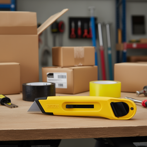 Couteau à lame rétractable Stanley avec verrou de sécurité pour une coupe précise et l'ouverture de boîtes - Product Image 2