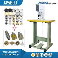 Machine à coudre tout-en-un QS-818DL avec servomoteur pour la pose de boutons-pression et l'insertion d'œillets
