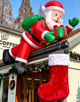 Personnages de Noël gonflables amusants, Père Noël gonflable, décoration pour les fêtes