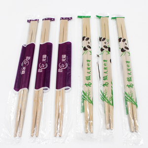 Baguettes en bambou Baguettes à sushi Baguettes en bambou jumelles jetables chinoises personnalisées Vente en gros en vrac - Product Image 1