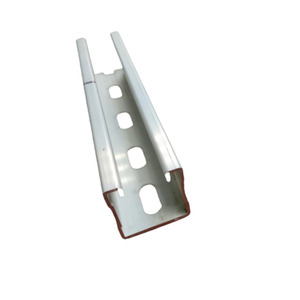 Les profils en acier au carbone galvanisés légers ont fendu le canal C à nervures Canaux de support suspendus de tuyau de rail en acier de canal UniStrut - Product Image 2