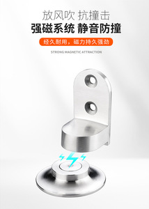Butée de porte invisible en acier inoxydable anti-collision à fixation au sol pour salle de bain, salon, hôpital – Design moderne et facile à installer - Product Image 6