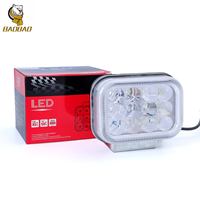 BAOBAO BB1416 Mini Système d'éclairage 12 LED 24W 4D 3 pouces Phares de travail LED blancs Lampe de vélo Phares de moto pour moto