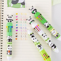 Grensoverschrijdende Creatieve Schattige Panda Tienkleurige Balpen Student Briefpapier Prijzen Geschenken Einde Van De Termijn Oh Kerst
