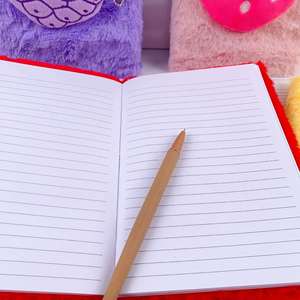 2022 Pineapple Watermelon <b>Pattern</b> Hardcover Plush Cover Notebook with Customized Color and Bag - Product Image 3
