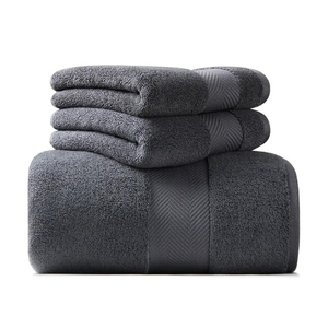 Serviettes de bain absorbantes confortables et douces 100% coton pour adultes Technique tissée à séchage rapide Couleur unie pour l'utilisation de la <span class=keywords><strong>piscine</strong></span> de spa à domicile - Product Image 2