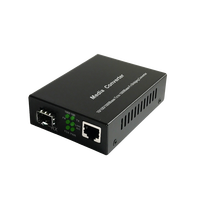 Convertidor de Medios SFP OEM&ODM de 20 km, Transceptor de Fibra Óptica Gigabit, Ranura SFP + 2 Puertos de Cobre, 1310nm/1550nm, DC 5V
