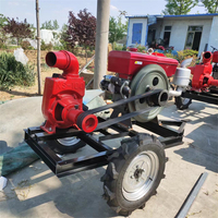 Pompe d'irrigation agricole à grand débit diesel 12hp 15hp 35hp