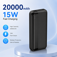 Harga Pabrik Grosir Power Bank Li-Polymer 20000mAh 15W Pengisian Cepat Cetakan Pribadi Multi-port Layar LED untuk Penggunaan Luar Ruangan dan Dalam Ruangan