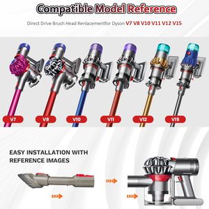 Kit d'<span class=keywords><strong>accessoires</strong></span> pour aspirateurs sans fil <span class=keywords><strong>Dyson</strong></span> V7 V8 V10 V11 <span class=keywords><strong>V15</strong></span>, kit de nettoyage de meubles, <span class=keywords><strong>accessoires</strong></span> pour aspirateur, 6 brosses de remplacement - Product Image 3