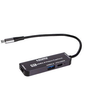 Carte d'acquisition vidéo PD100W USB-C vers HDMI TYPE-C USB3.0 HD 4K collecteur de diffusion en direct de <span class=keywords><strong>jeux</strong></span> vidéo Grabber - Product Image 2