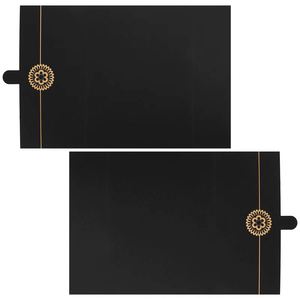 แฟ้มใส่ประกาศนียบัตร A4 แบบกำหนดเองสำหรับขายส่ง พร้อมโลโก้ปั๊มทอง - Product Image 3