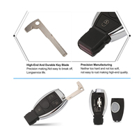 Couvercle de clé de télécommande intelligent à 3 boutons 433MHz pour Mercedes Benz BGA B C E G S CLK SLK ML Class NEC Blade Key Case