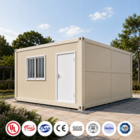 Maison conteneur pliable directement de l'usine, bâtiment modulaire préfabriqué en conteneur, pliable pour projets de logement, bureau ou hébergement.