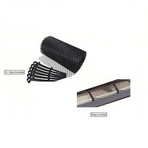 Protections de gouttière en plastique haute résistance, couvercle de gouttière réutilisable, filet de protection de vidange avec 15 crochets pour une Installation facile - Product Image 3