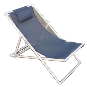 Chaise longue pliante en tissu d'extérieur - Product Image 1