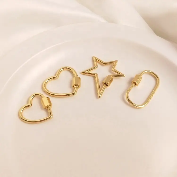 accessories swivel rectangle star sterling silver heart shaped draw string clasp spring fancy 14k gold clasps bracelet toggle