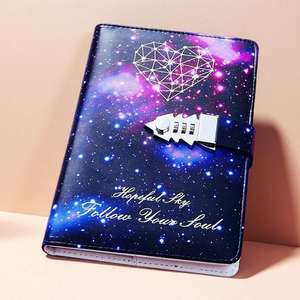 Wholesale Luxury Business Notebook Set Saddle Stitching PP Cover Combination Lock Custom Logo Personalized Corporate Gift Items - Product Image 1