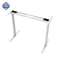 Cadre de bureau réglable en hauteur à double moteur, ergonomique et intelligent, en acier inoxydable, à 3 niveaux, pour bureau moderne