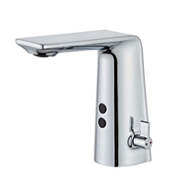 Robinet de salle De bain Électrique Robinet Automatique de Capteur Sans Contact Batterie Puissance Mélangeur D'eau Chaude Et Froide Robinets robinet automatique de capteur