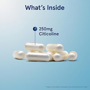 Disponibili Capsule di Citicolina CDP Choline, Integratore Nootropico per la <span class=keywords><strong>Salute</strong></span> Cerebrale, Supporto alla Memoria, Concentrazione e Prestazioni Cognitive - Product Image 3