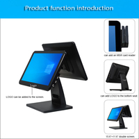 Système POS Machine de point de vente à double écran de 15.6 pouces