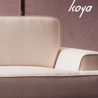 Projet Style Simple Cheep Populaire Appartement Bureau Blanc Tissu 2 3 Places Canapé de luxe