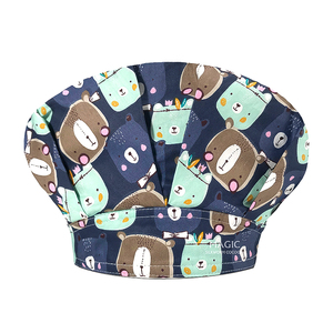Pediatra stampa di cartoni animati tappi di Scrub all'ingrosso cappelli di Scrub infermieristici maschio femmina regolabile stampato - Product Image 6