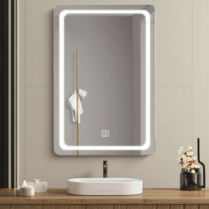 <span class=keywords><strong>Espejo</strong></span> <span class=keywords><strong>de</strong></span> Vanidad LED con Esquinas Redondeadas HD, Control Táctil, Antivaho, <span class=keywords><strong>Espejo</strong></span> <span class=keywords><strong>de</strong></span> <span class=keywords><strong>Baño</strong></span> Montado en la Pared <span class=keywords><strong>para</strong></span> Hogar y Hotel, Venta al por Mayor, Personalizado - Product Image 4