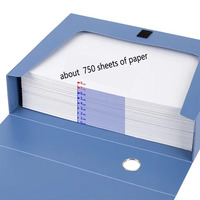 CHARISMA Vente en gros de haute qualité Boîte de rangement en papier A4 écologique Fichier de bureau Rangement PP Modèle de boîtier FB-001 Chine