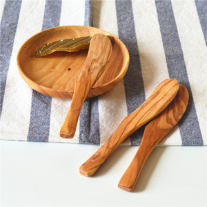 del medio ambiente accesorios de cocina herramientas creativa alta calidad de madera de olivo cuchillo de mantequilla - Product Image 2