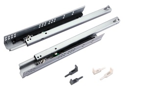 Siyu 2 Gấp Nhiệm Vụ Nặng Nề Ngăn Kéo Trượt Kính Thiên Văn Phía Dưới Gắn Mềm Đóng Cửa Tủ Bếp Ngăn Kéo Trượt Đường Ray - Product Image 2