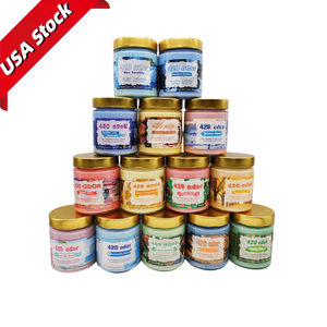 420 Odor Eliminating Candles 24 Pack, Assorted Scented Jar Candles with Gold Lid, US Warehouse Fast Shipping - Product Image 1