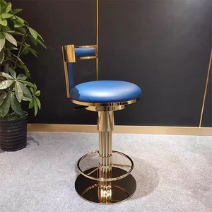Los Taburetes de Bar de Lujo Combinan <span class=keywords><strong>Diseño</strong></span> Moderno y <span class=keywords><strong>Minimalista</strong></span> con Ajuste de Altura y Base Giratoria de 360 Grados - Product Image 5