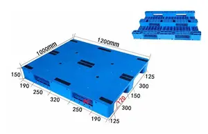 スチール補強付き頑丈な工業用ラッキングプラスチックパレット