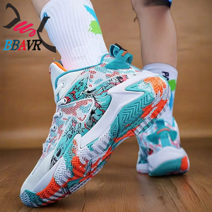 Zapatos de Baloncesto con Estampado de Grafiti de Moda China para Hombre - Product Image 4