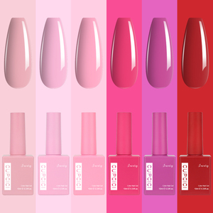 BIN san valentino Sweet Bloom Collection personalizzato 6 pezzi 15 ML Gel smalto Set stesso colore bottiglia Kit di smalto per unghie Gel UV - Product Image 4