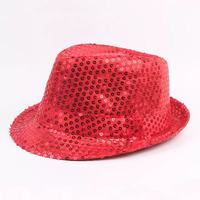 Muestra gratis Festival cumpleaños hombres Cosplay disfraz ancho Fedora Trilby fiesta sombreros festivos sombreros gorras para fiesta Cosplay disfraz