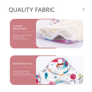 Happy Flute Tela de bambú lavable reutilizable Mama Almohadilla sanitaria menstrual Panty Liners Almohadillas sanitarias Servilleta Algodón de bambú Mama - Product Image 6