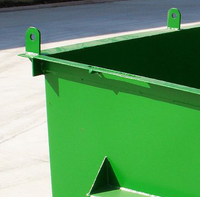 Conteneur de collecte de déchets solides à levage frontal, durable, plusieurs tailles, recommandé pour usage industriel et commercial, directement de l'usine