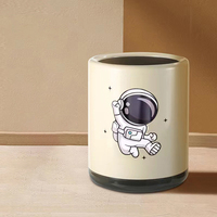 Vente en gros poubelle de cuisine domestique à double dessin animé poubelle à déchets poubelle à cylindre rouge à classer 12L