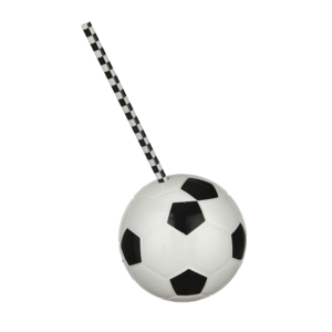 Vaso Creativo Ecológico de Plástico PS con Forma de Balón de Fútbol de 15 oz con Pajita para Fiestas, Festivales y Bebidas Deportivas - Product Image 5