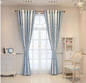 Estate Anne camera dei <span class=keywords><strong>bambini</strong></span> completamente oscurante stile principessa camera da letto rifinito Jacquard cuciture <span class=keywords><strong>tende</strong></span> - Product Image 2